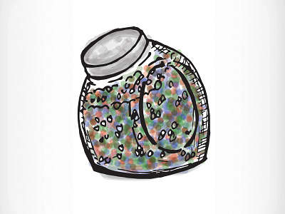 Candy Jar candy hand drawn illustration jar sketch