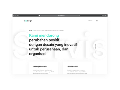 Web Design For www.goodesign.id app design ui ux web website