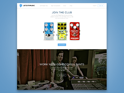 JetCityMusic.com audio clean e commerce guitar membership music web