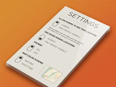 Daily UI #007 - Settings