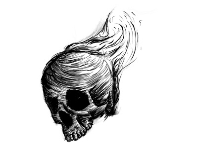 Skull death illustration skull