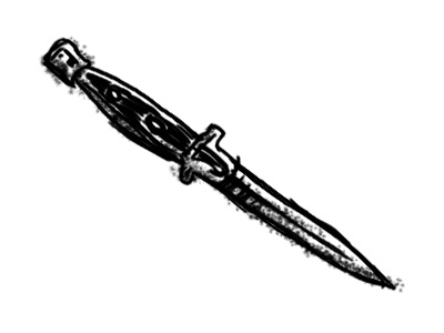 Knife illustration knife