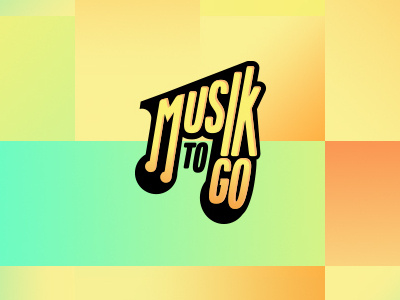 Musik to go app branding logo mexico music app
