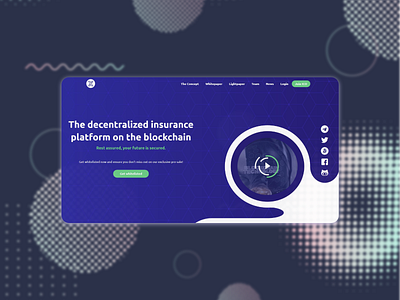 Landing page crypto flat front end landing page ui web