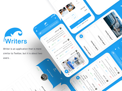 Writers | Social Media Application app design twitter uidesign uiuxdesign user experience user flow user interface uxdesign writers