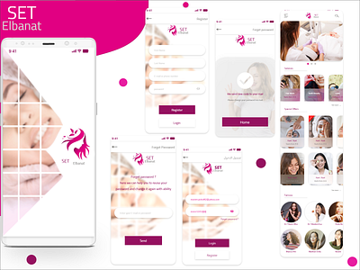 Beauty App android app beauty beauty salon clinic girls ui uidesign uiux user experience user flow user interface ux uxdesign