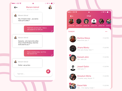 Gradient Chat( FREE SOURCE ) app design chatting colors design gradient uidesign uiux uiuxdesign user experience user flow user interface uxdesign