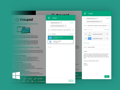 Showpad for Windows: Sharing Files