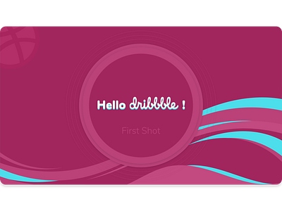 Hello Dribbble adobexd creation design hello dribbble vector