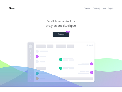 Chat app adobexd tool ui vector web design website