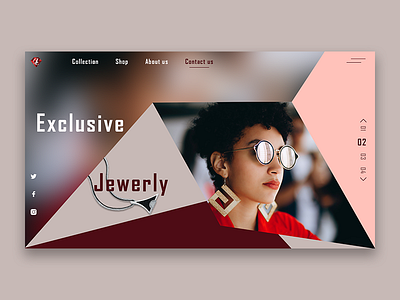 Jewerly branding design icon jewelry logo typography ui ux web website