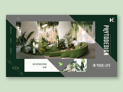 Phytodesign branding design designs enterior furniture icon interior phytodesign plants typography ui ux web website