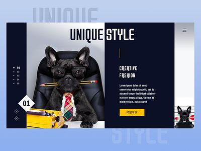 unique style accessories branding creative fasion design dog icon logo typography ui unique style ux web website