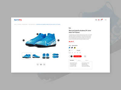 product card 2019 trends branding design ecommerce football nike product card sport store typography ui ux web webpage website