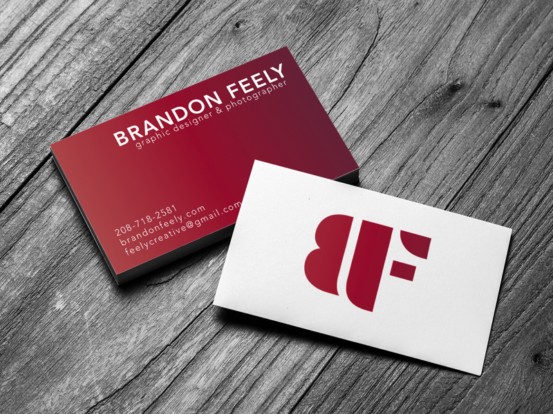 Personal Branding Business Card By Brandon Feely Dribbble Personal Branding Business Card Seattle Hire Me Cards