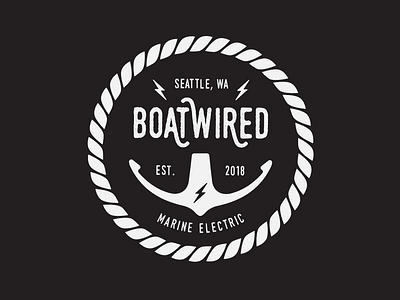 Boatwired Marine Electric Logo By Brandon Feely On Dribbble