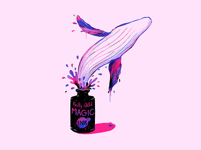 Magic Ink - Whale Edition design illustration lettering pop art