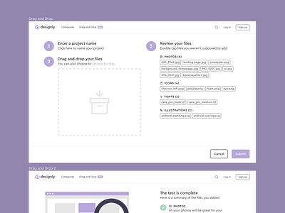 designly - Drag and Drop Page