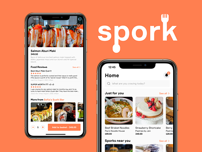 spork - an app for small food businesses figma food food app food delivery app mockups ui ui design user experience user interface ux ux design uxui