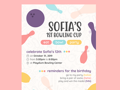 Bowling Party Invitation