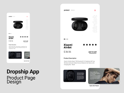 Product Page Design figma figmadesign flat iphone product page ui