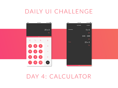 Daily UI Challenge: Day 4 Calculator