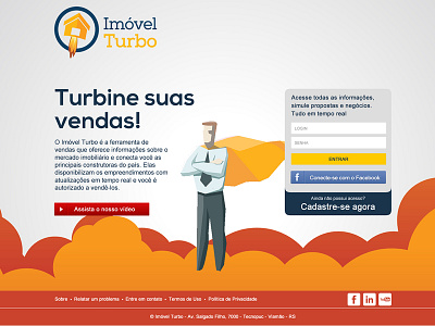 Imóvel Turbo - Homepage design homepage layout startup ui ux
