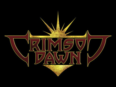 Crimson art band branding concept crimson dawn design direction logo metal