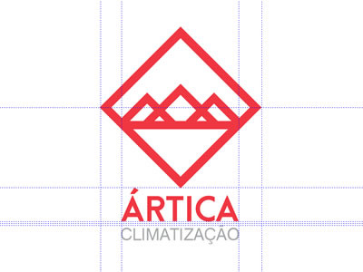 Logo Ártica - Studies brand concept drawning geometric illustration logo weather ártica