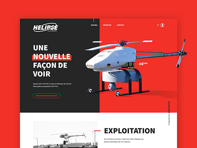 Helipse Webdesign bold copter drone drones helicopter helicopters ui ui ux ux web web design webdesign