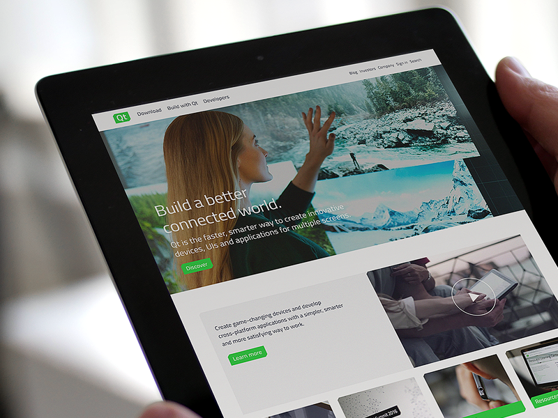 Qt Case Study technology company visual system logo design identity design pantone neon green identity system visual identity