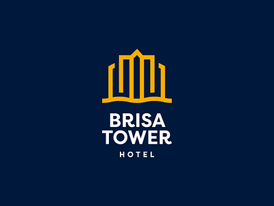 Brisa Tower Hotel Logo (WIP) beach brazil building hotel ocean sea tower
