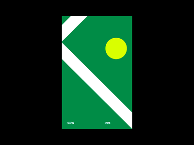 Tennis Poster minimalism modernism simple sports tennis