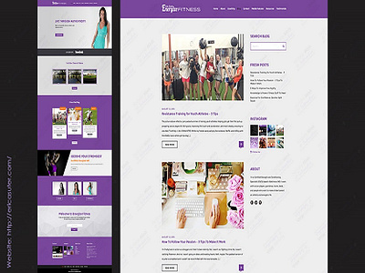 Energize Fitness – Erica Suter Website Design and Development fitness website design website design website design and development website development
