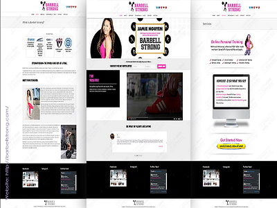 Barbell Strong Fitness Website Design fitness website design website design website design and development website development