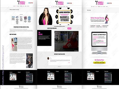 Barbell Strong Fitness Website Design