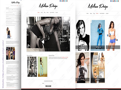 Melissa Paige Custom Website Development Services fitness website design website design