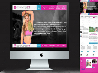 Sarah Vance Fitness Website Design fitness website design website design website design and development website development