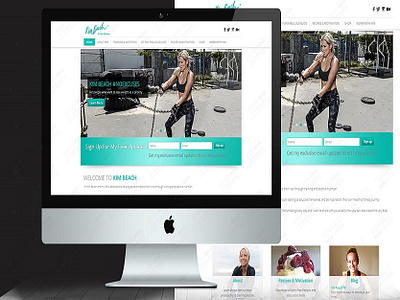 Kim Beach Website Management Services fitness website design website design website design and development website development