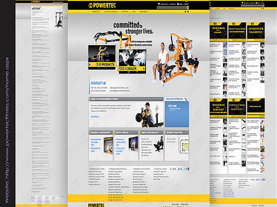 Powertec Fitness Website Development business development strategy fitness website design website design website design and development website development