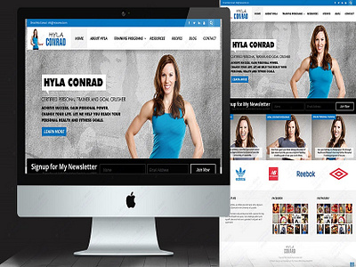 Hyla Conrad Personal Trainer Website Design business development strategy fitness website design website design website design and development website development