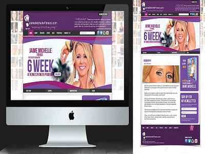 Jaime Michelle Fitness Graphic Design business development strategy fitness website design website design website design and development website development