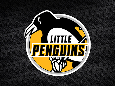 Little Penguins Logo Crest branding design hockey jersey logo penguins vector