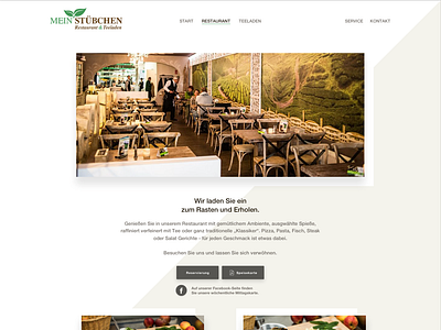 Website Design "Mein Stübchen" (Restaurant-Site)