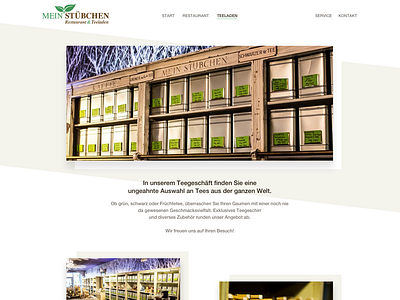 Website design "Mein Stübchen" (Teashop-Site) cyphersx restaurant ui ux webdesign website website design