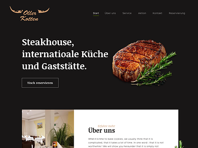 Web design -Oller Kotten- cyphersx design restaurant ui ux webdesign website