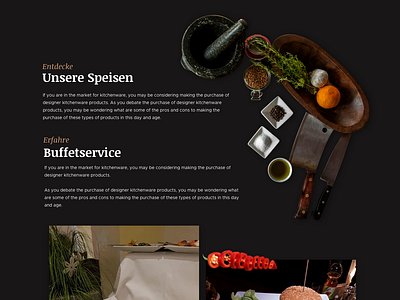 Web design -Oller Kotten- (service section) cyphersx design restaurant ui ux website