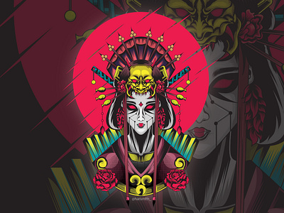 geisha illustration