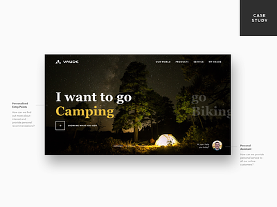 Vaude - Homepage branding design interaction landing page ui ux