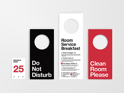 Helvetica Hotel Stationery